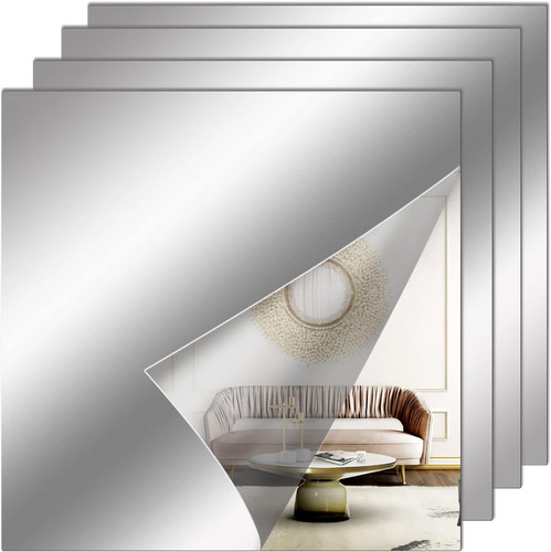 Acrylic mirror tiles stick - acrylic,