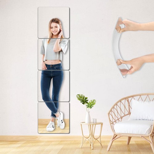 Unbreakable wall mirror full - wall,