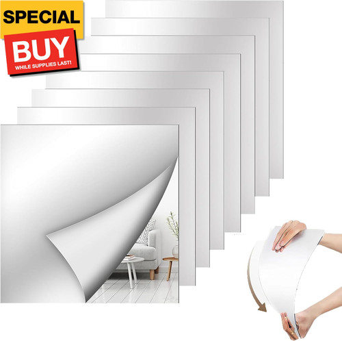 Pack acrylic mirror tiles - 8,