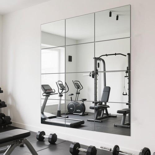 Full length wall mirror - full, tiles