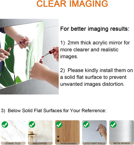 Self adhesive acrylic - adhesive, mirror